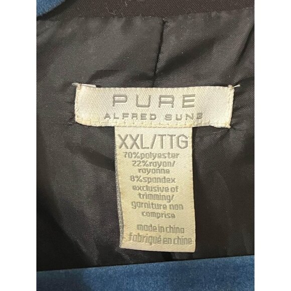 Pure Alfred Sung Black Business Work Blazer Plus Size XXL - Picture 2 of 5